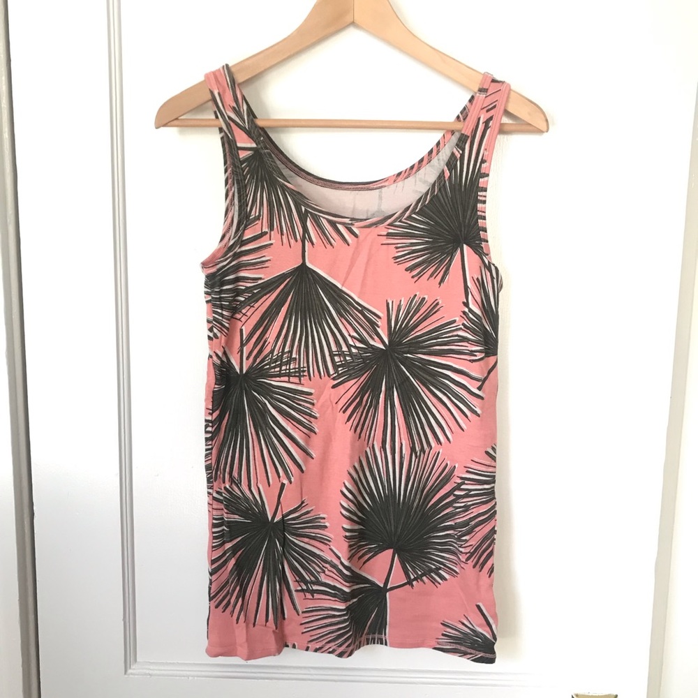 Tropical print tank top